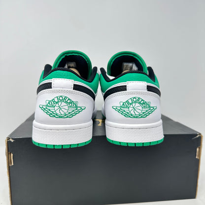 Jordan 1 Low White Lucky Green Black