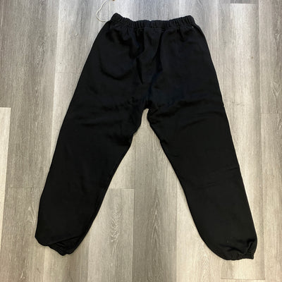 Fear of God Essentials Fleece Essential Sweatpant (FW24) Black/White, alternate view 1