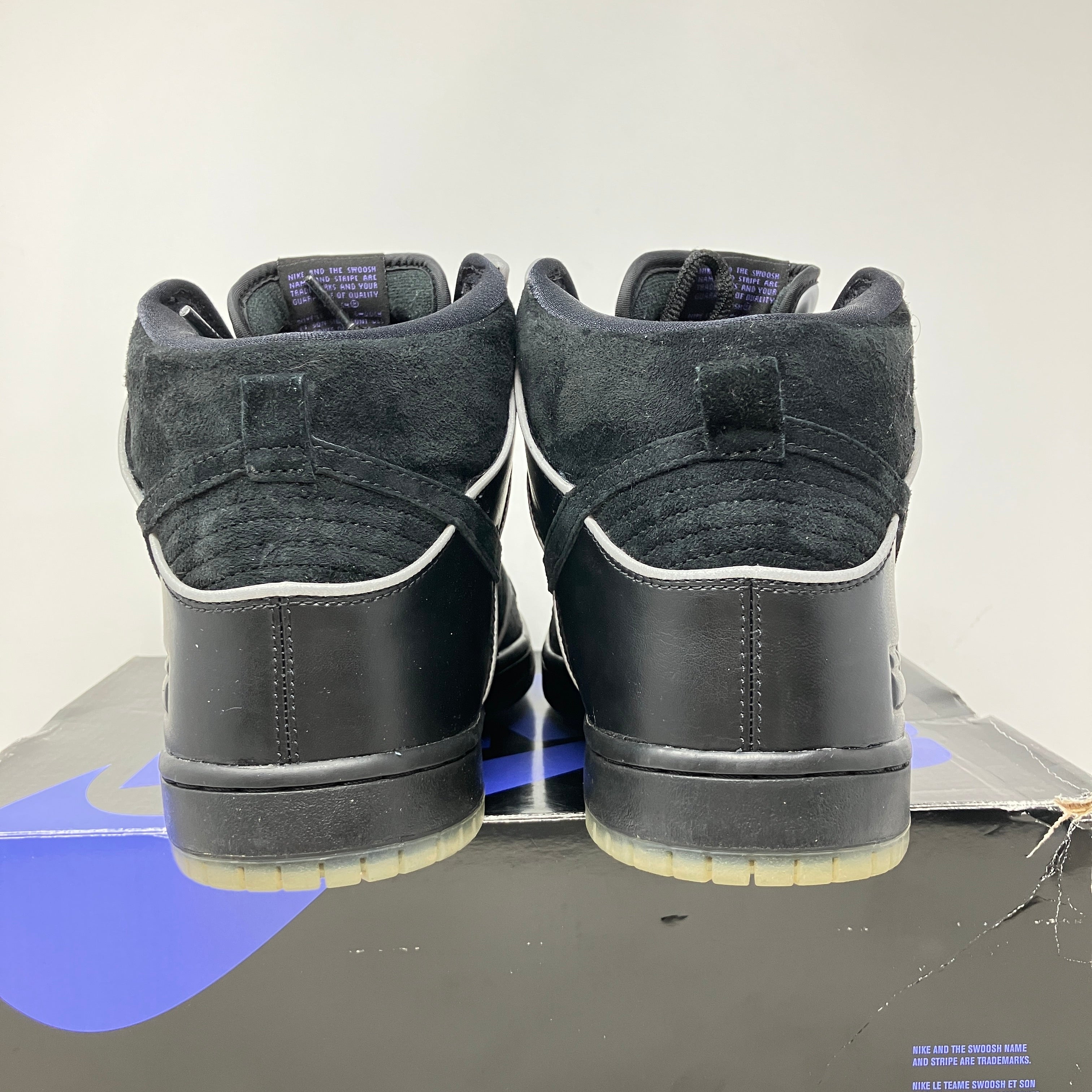 Nike SB Dunk High Black Purple Box