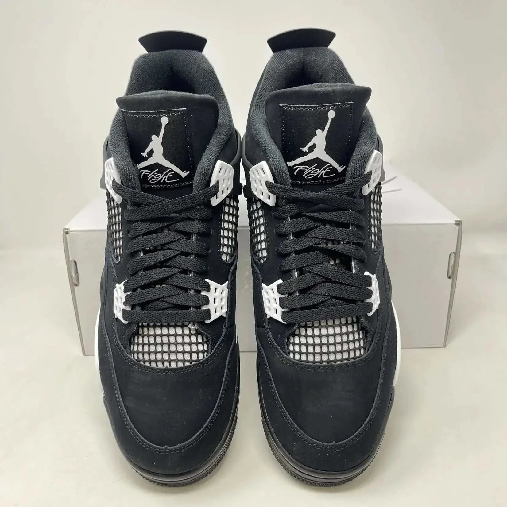 Jordan 4 Retro White Thunder sneakers brand new with all accessories included.