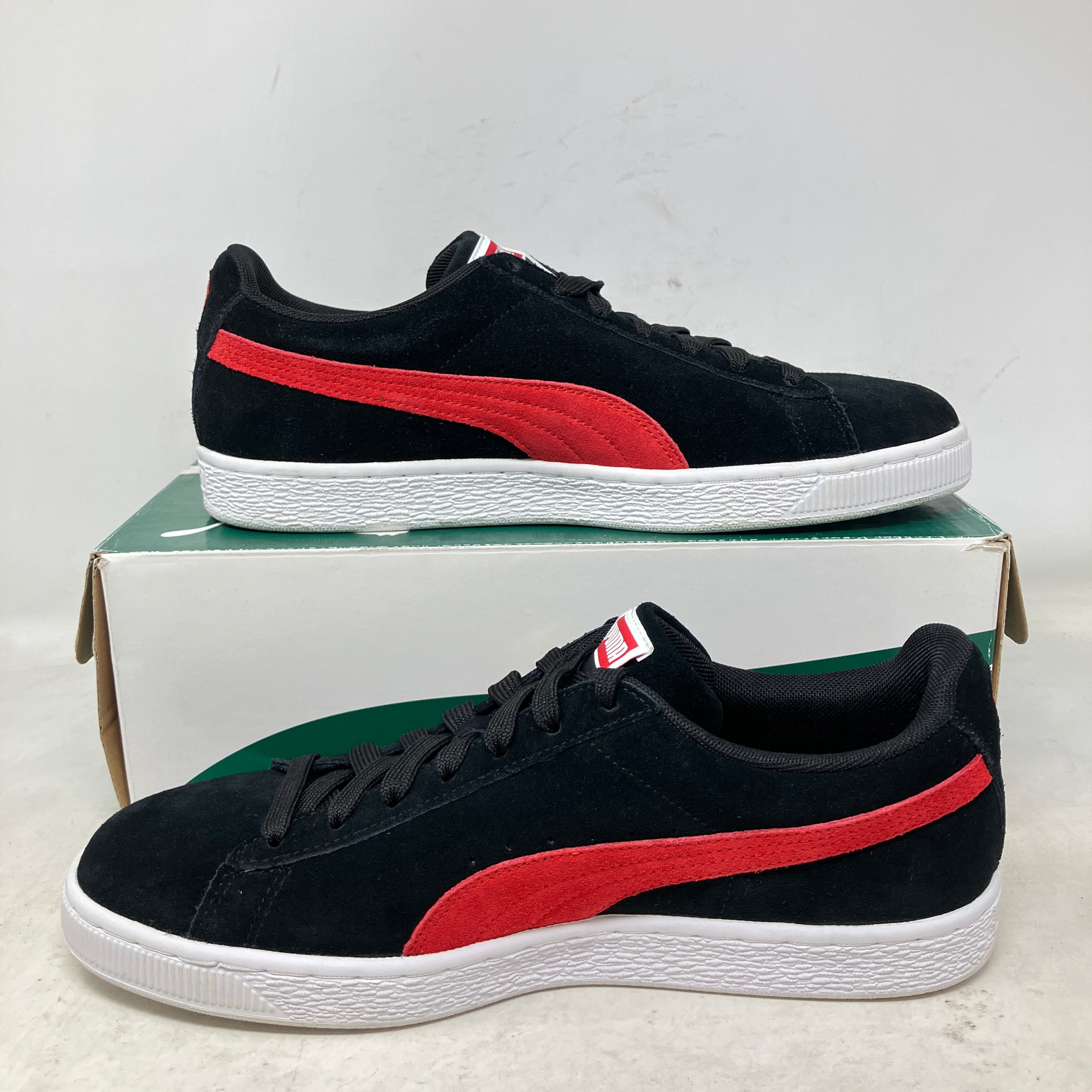 Puma Suede Classic Black White Red