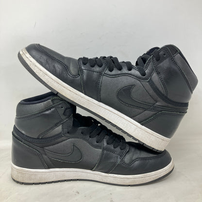Jordan 1 Retro High Black Satin Gym Red