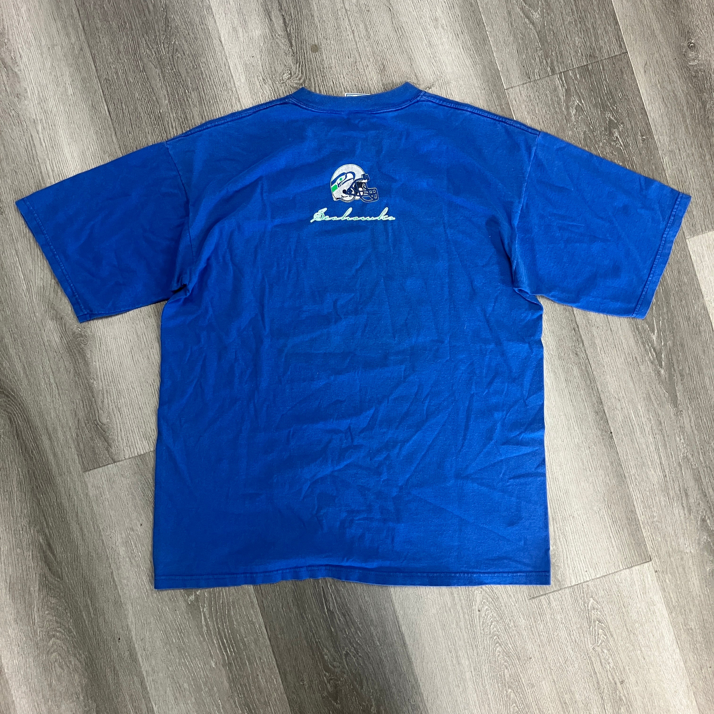 Vintage 90s Seattle Seahawks Helmet T Shirt