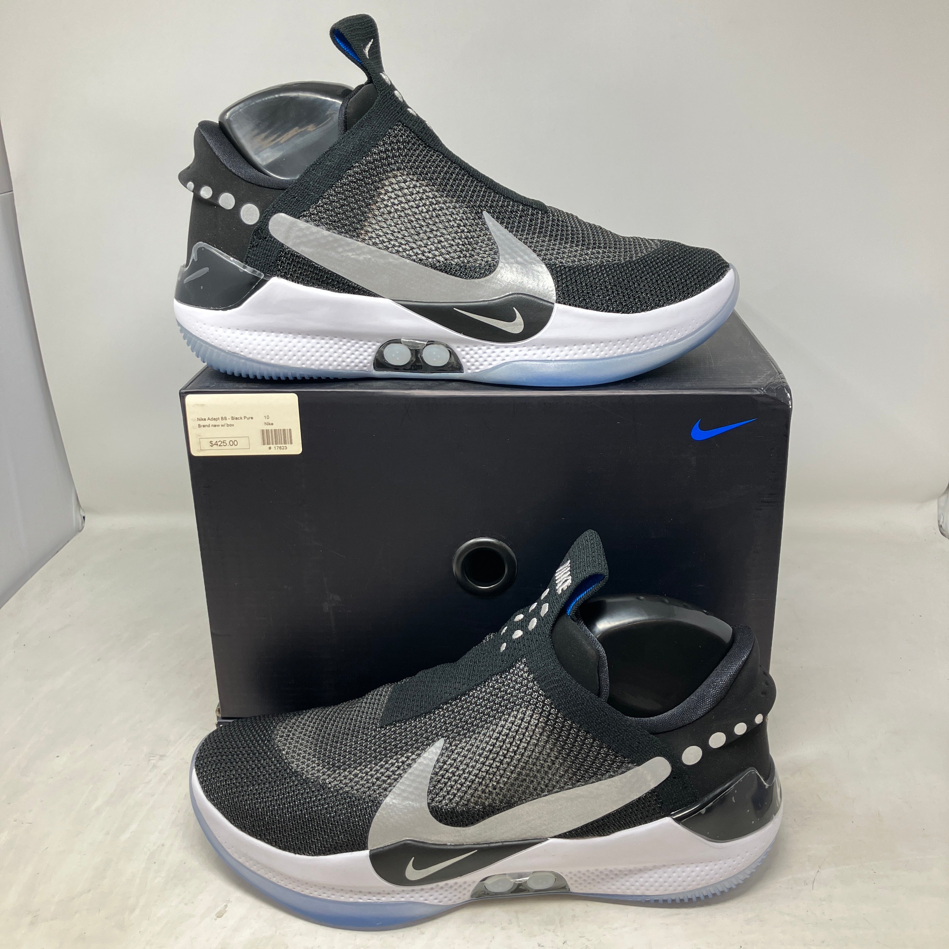 Nike Adapt BB Black Pure Platinum (US Charger)