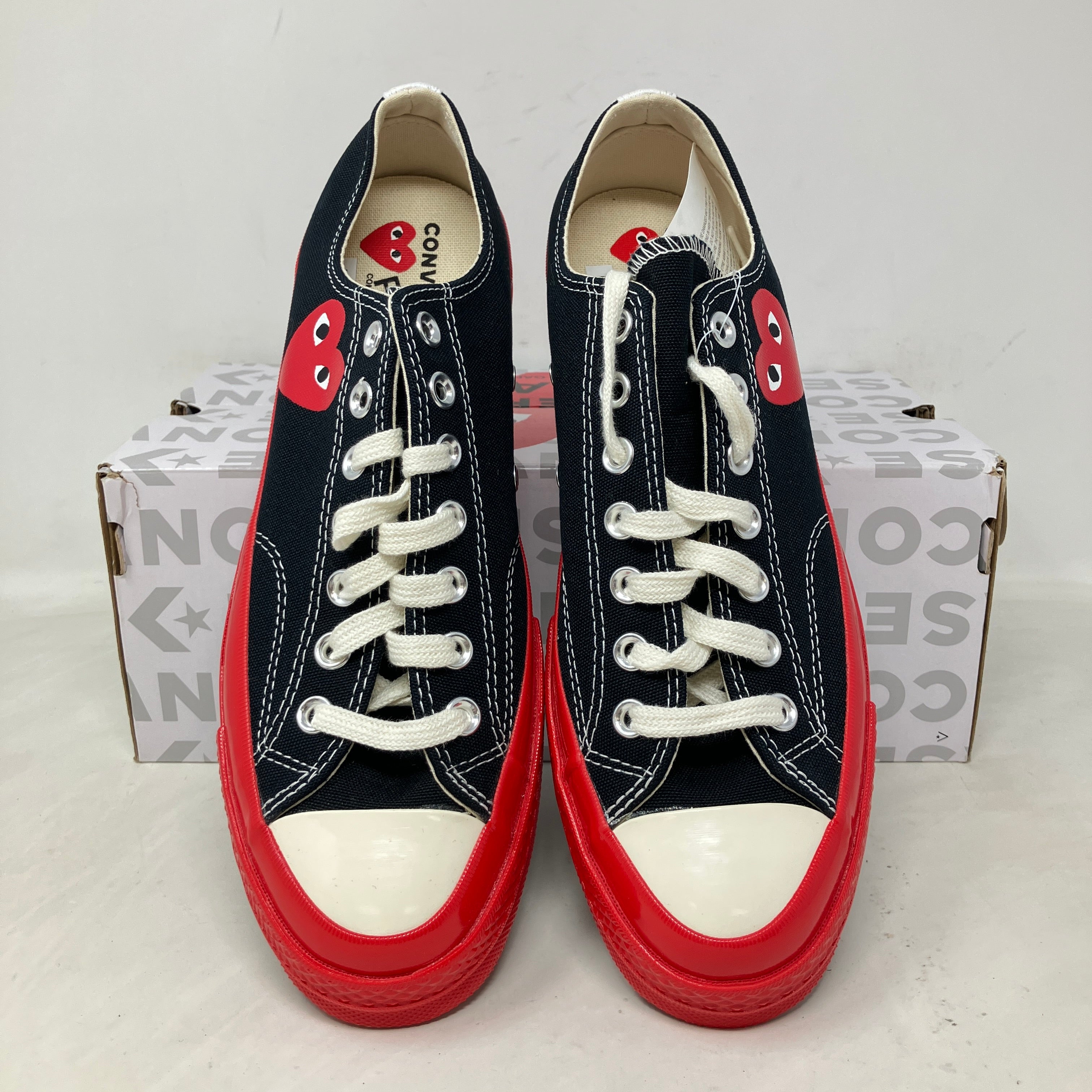 Converse Chuck Taylor All Star 70 Ox Comme des Garcons PLAY Black Red Midsole