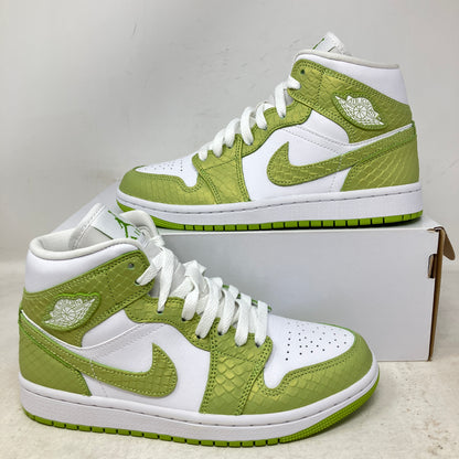 Jordan 1 Mid Green Python (Women's)