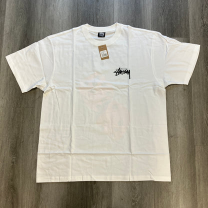 Stussy Fuzzy Dice Tee White