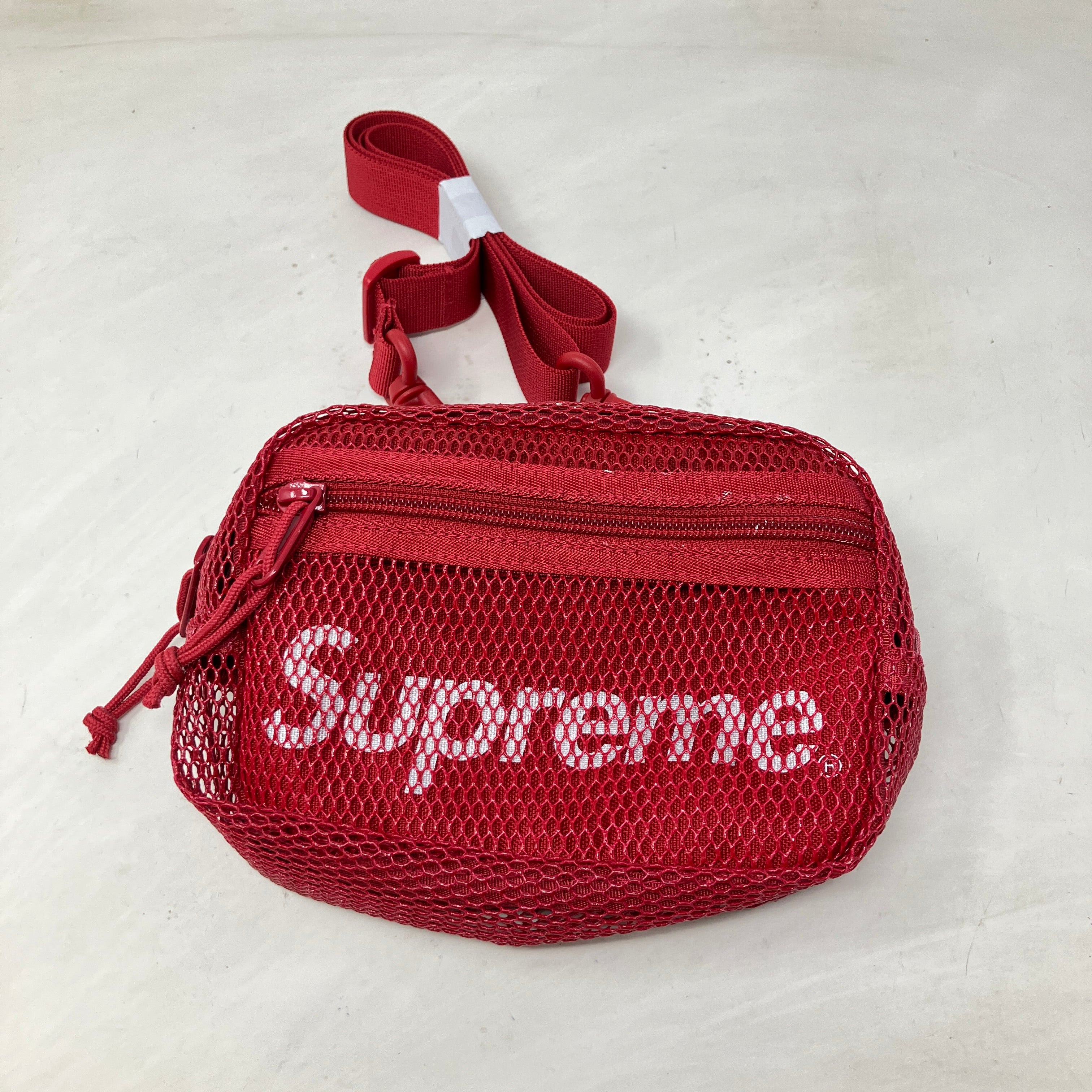 Supreme Mesh Side Bag Red (SS20)