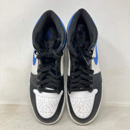 Jordan 1 Mid White Black Racer Blue