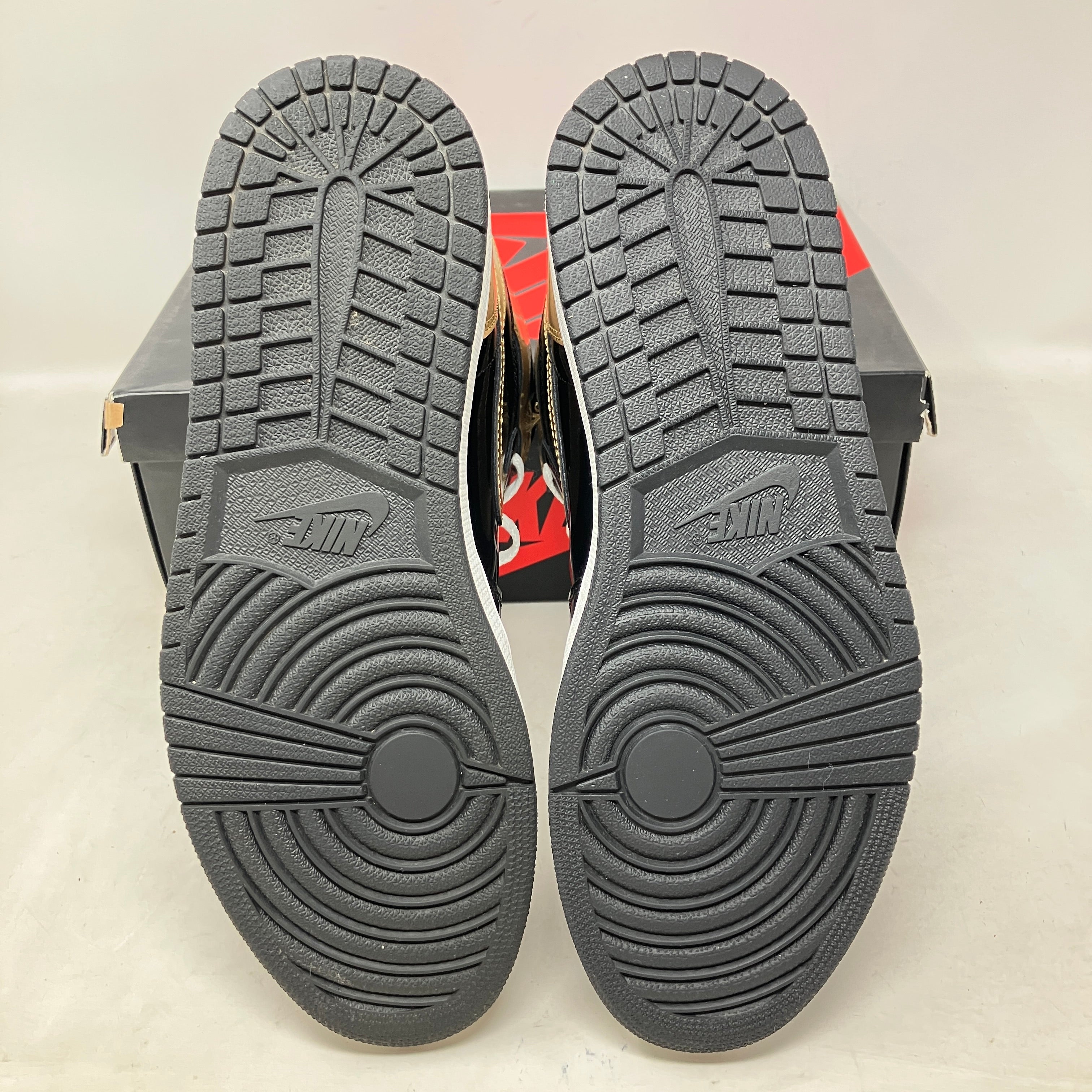 Jordan 1 Retro High NRG Patent Gold Toe