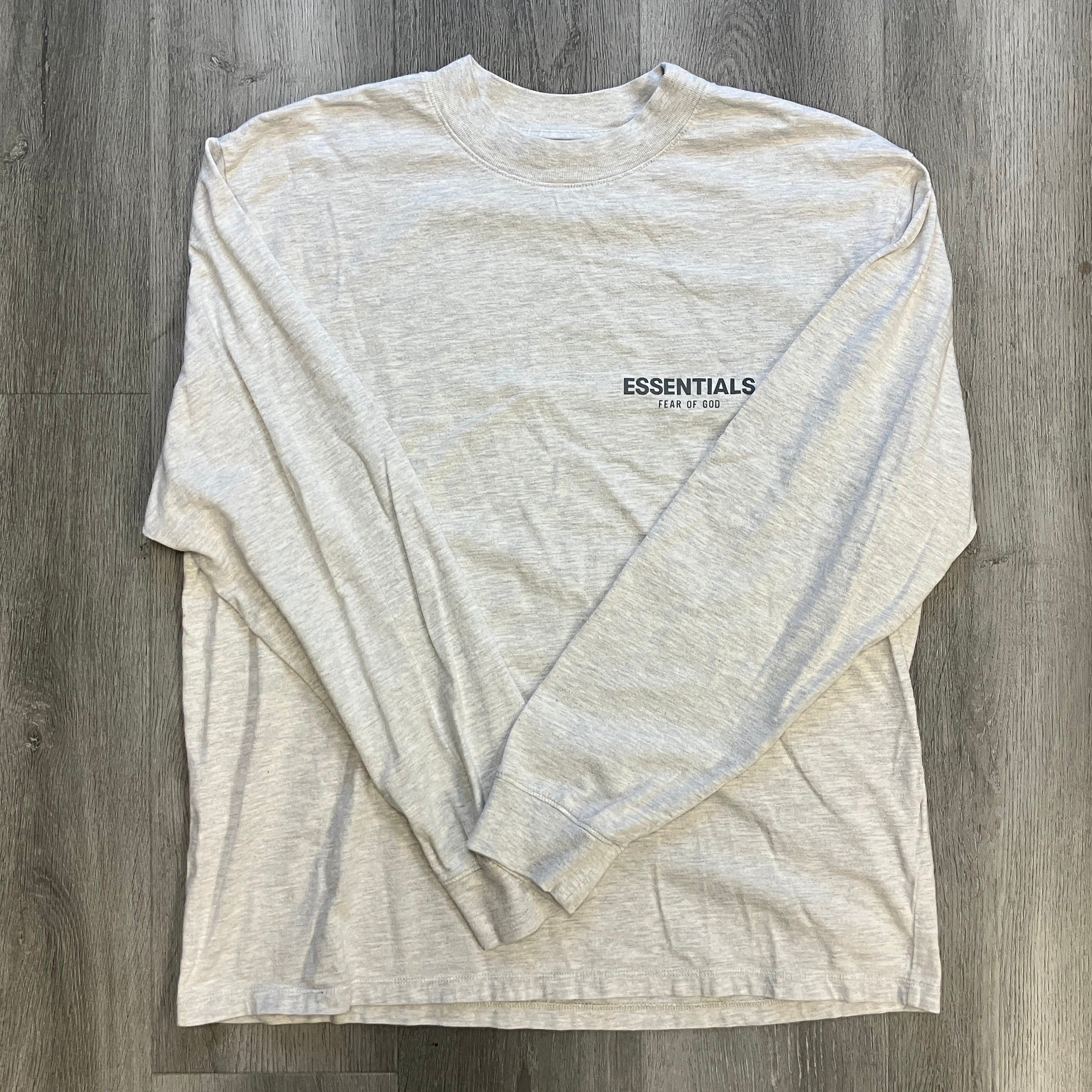 Fear of God Essentials Long Sleeve Tee Light Heather Grey
