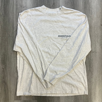 Fear of God Essentials Long Sleeve Tee Light Heather Grey