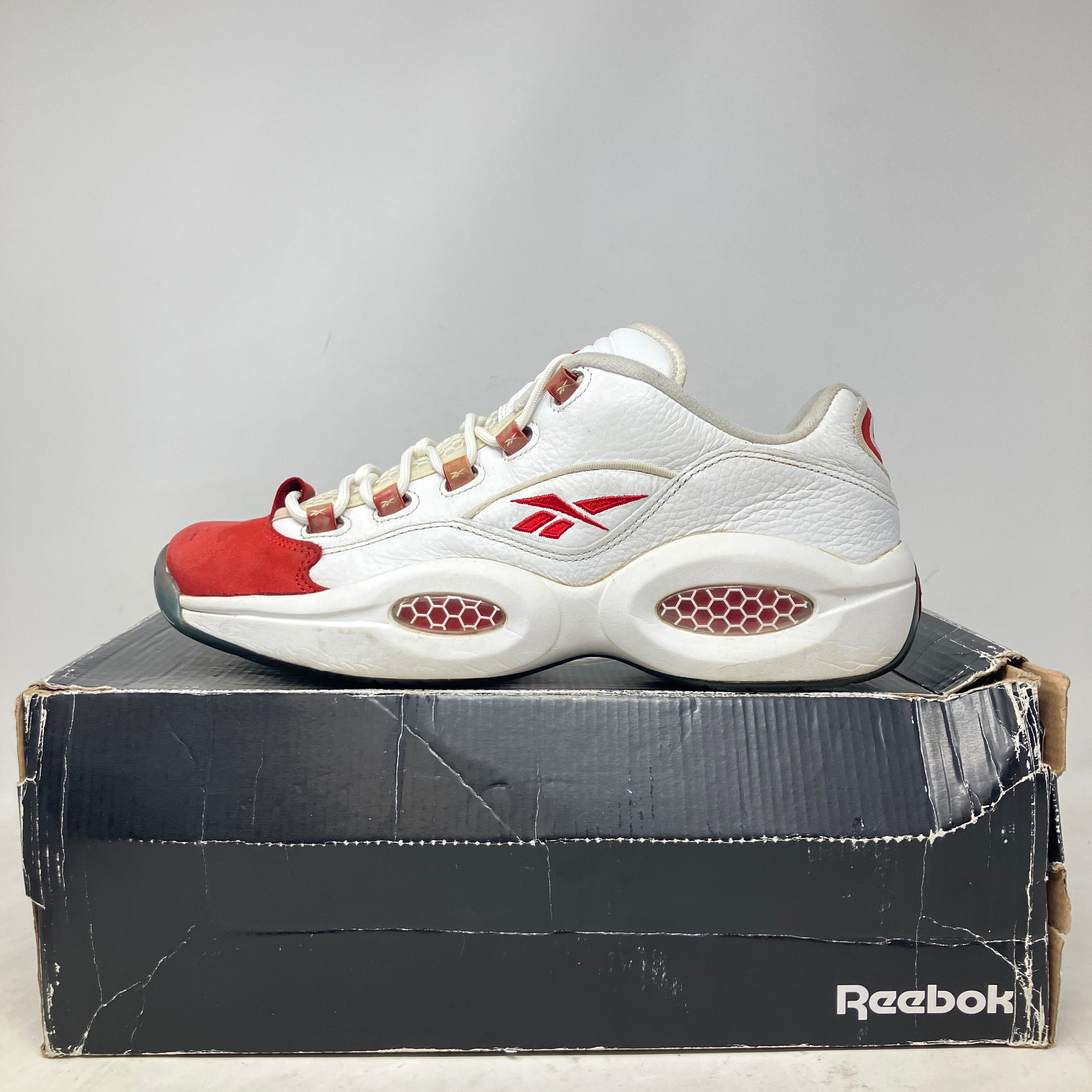 Reebok Question Low White Red Ice