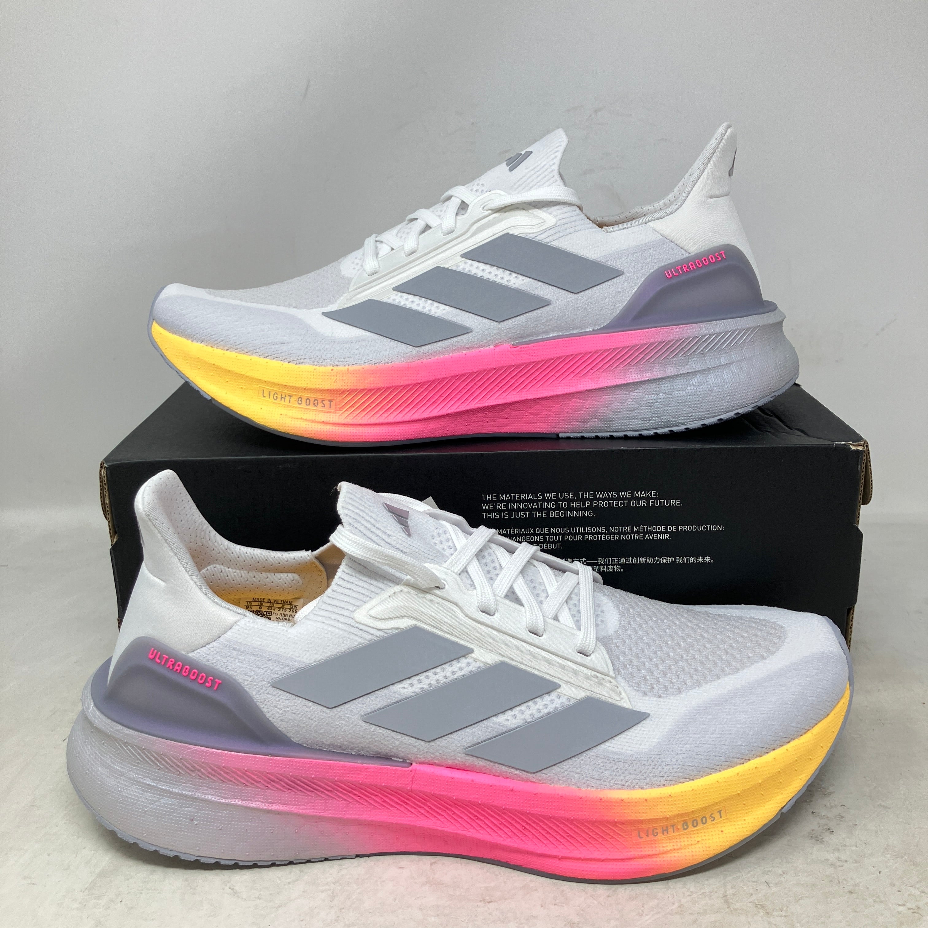 adidas Ultra Boost 5X Cloud White Halo Silver Lucid Pink