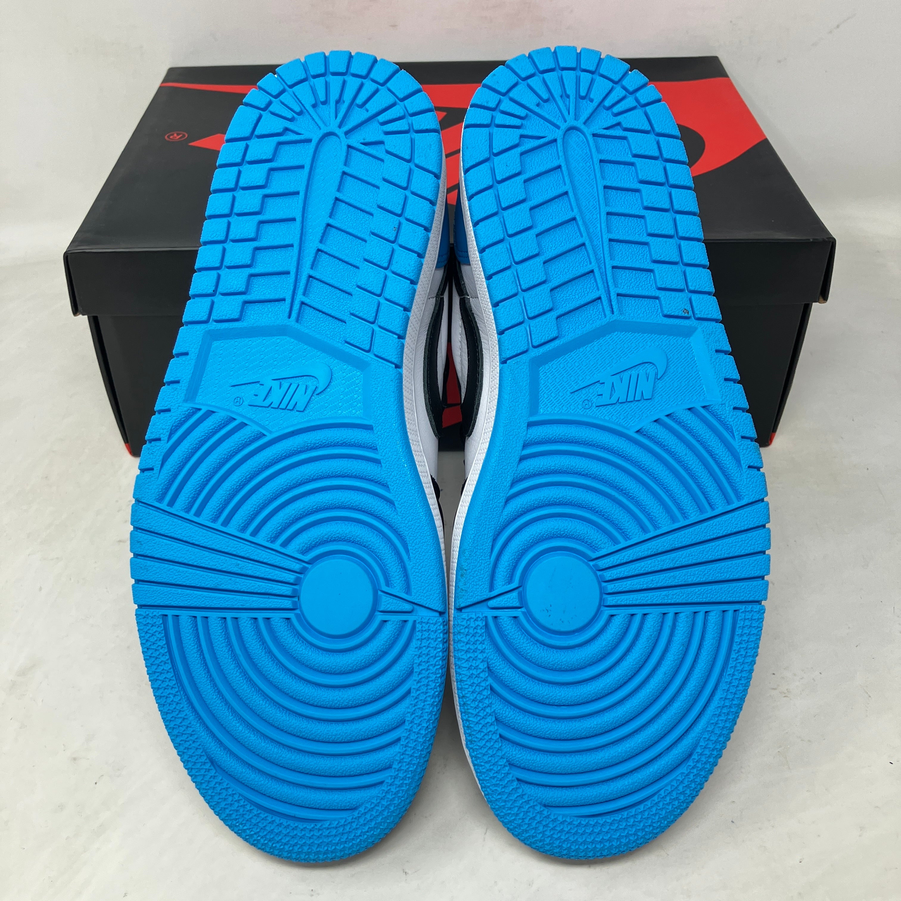 Jordan 1 Retro Low OG Black Dark Powder Blue (Women's)