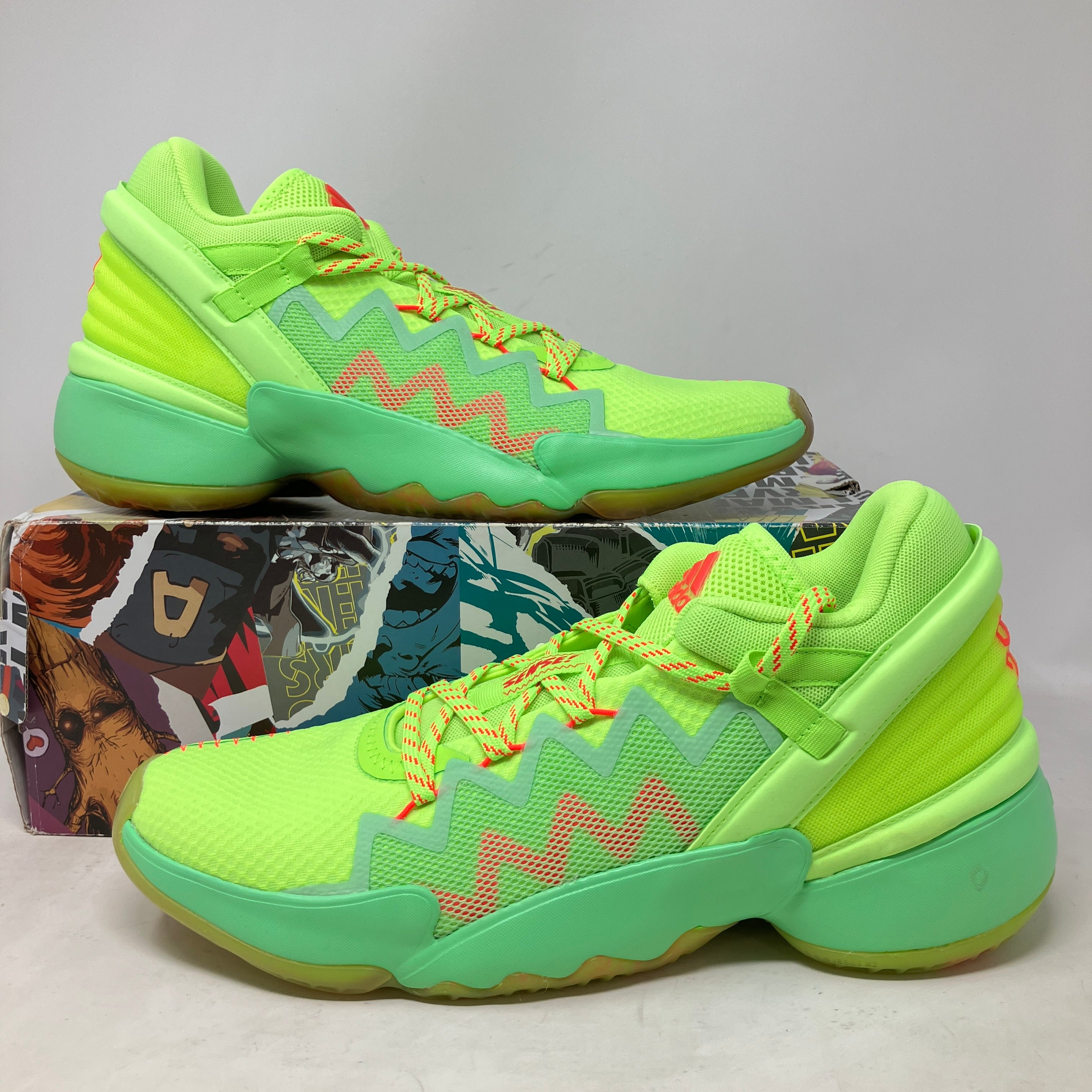 adidas D.O.N. Issue #2 Marvel Spiderman Spidey Sense Green