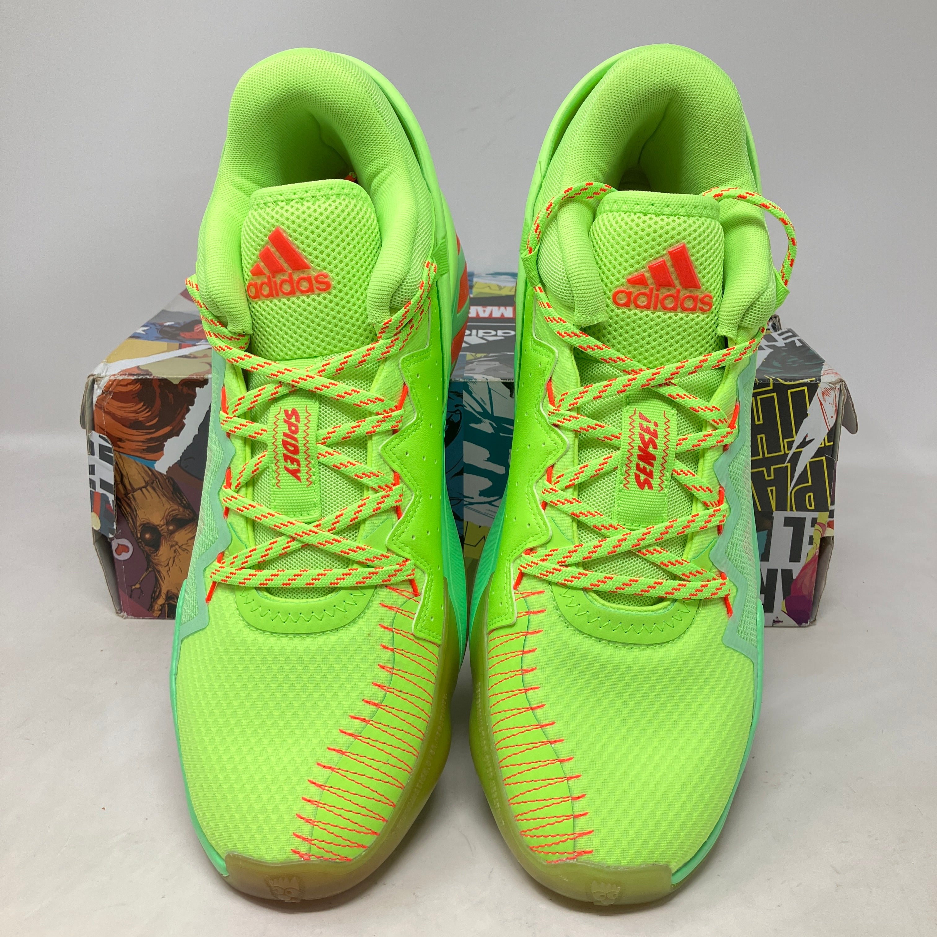 adidas D.O.N. Issue #2 Marvel Spiderman Spidey Sense Green