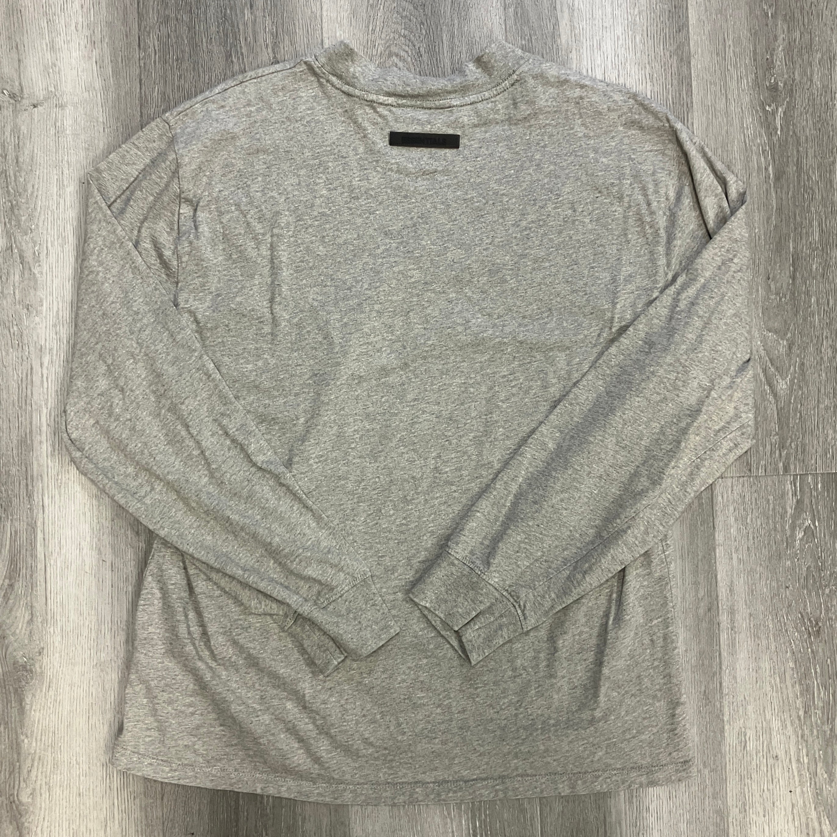 Fear of God Essentials Long Sleeve Tee Dark Heather Grey