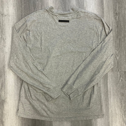 Fear of God Essentials Long Sleeve Tee Dark Heather Grey
