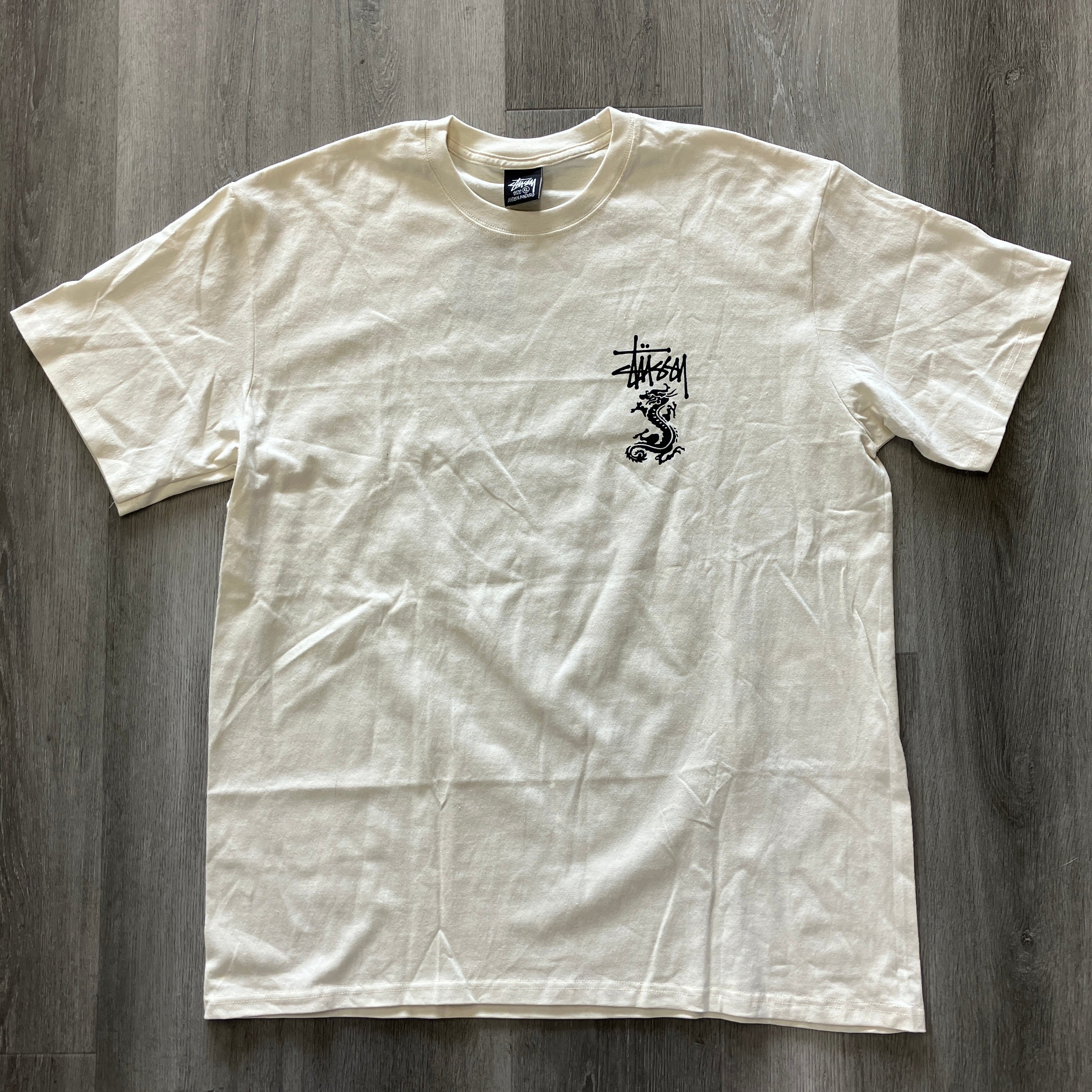 Stussy Double Dragon Tee Cream