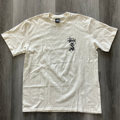 Stussy Double Dragon Tee Cream