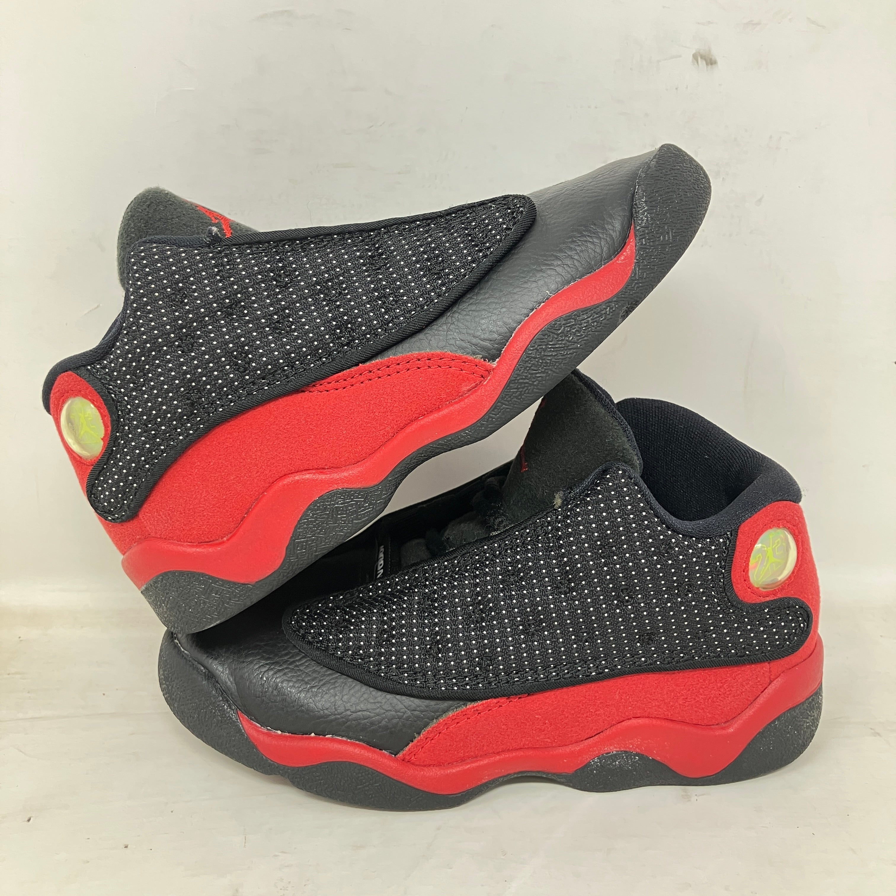 Jordan 13 Retro Black White True Red (TD)