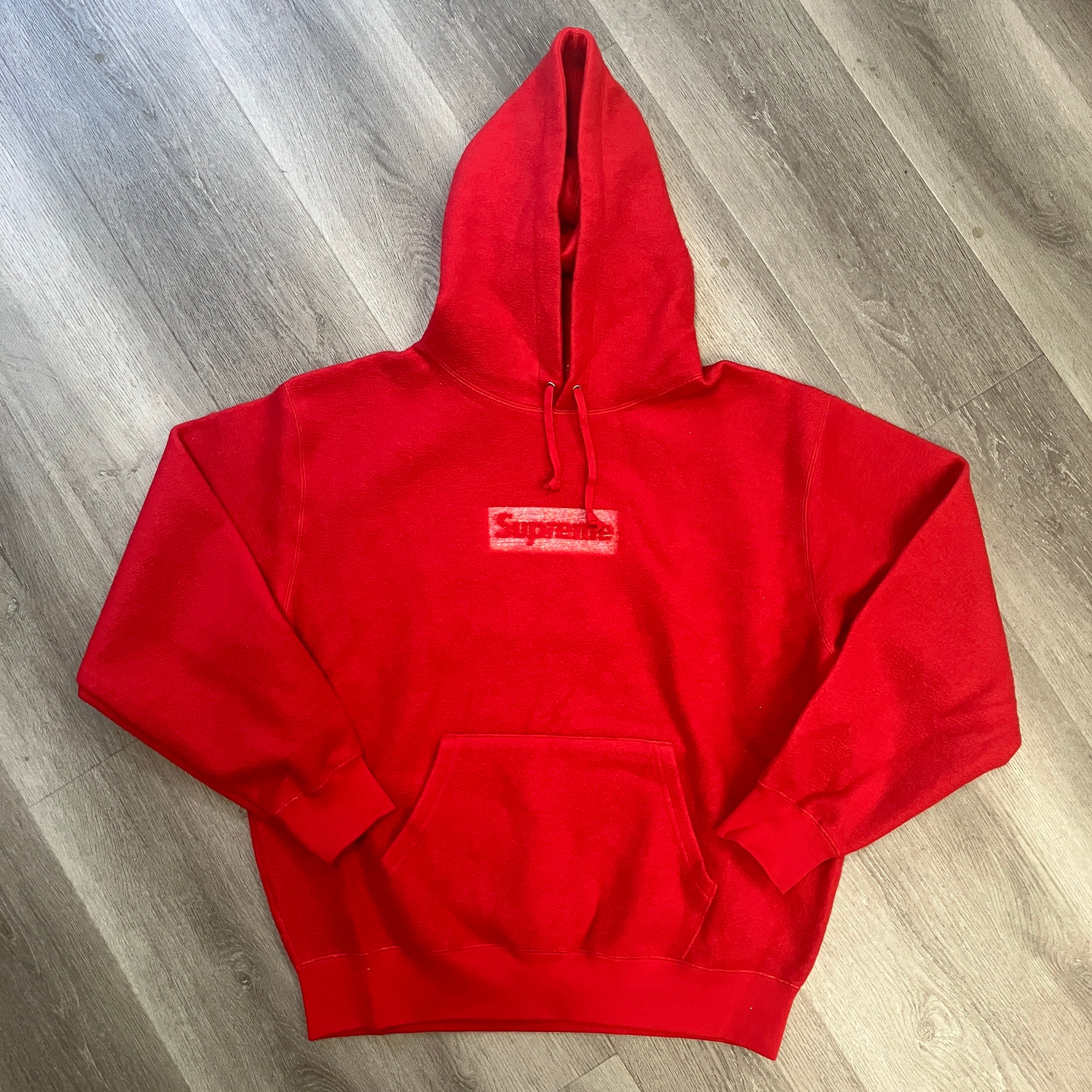 Supreme Inside Out Box Logo Hooded Sweatshirt Red