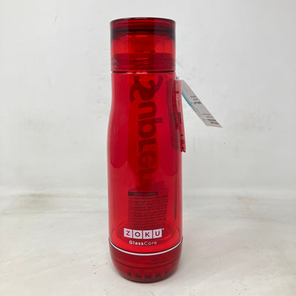 Supreme Zoku Glass Core 16 oz. Bottle Red