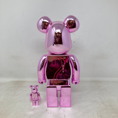 Bearbrick x Pink Panther 100% & 400% Set Chrome Ver.