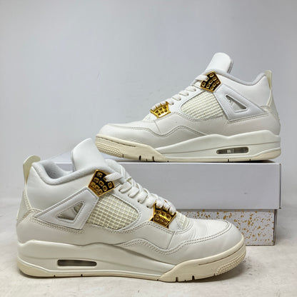 Jordan 4 Retro Metallic Gold (Women's)