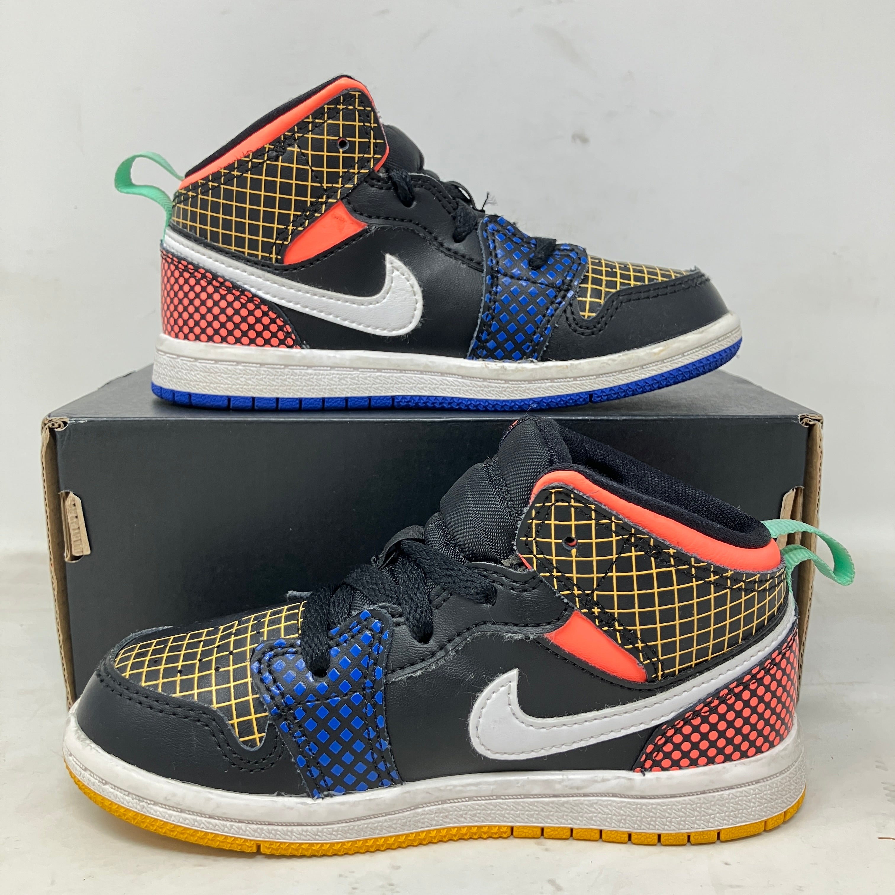 Jordan 1 Mid MMD Multi-Color Grid (TD)