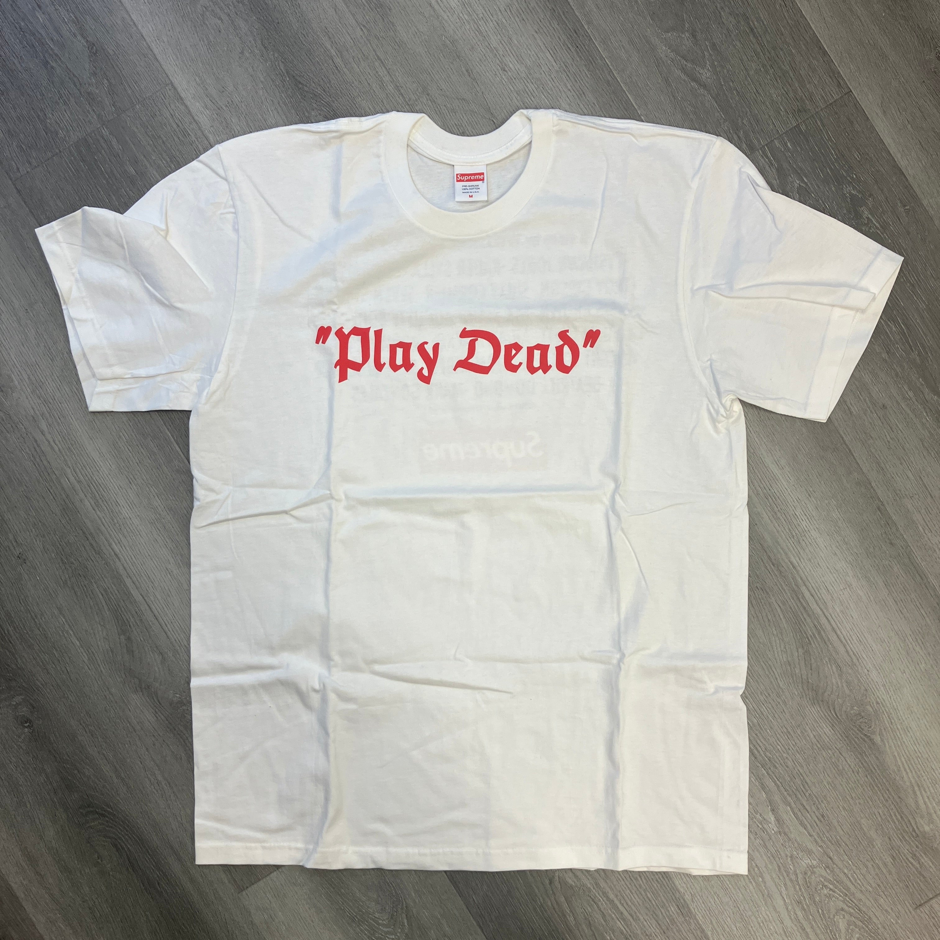 Supreme “Play Dead” Tee White