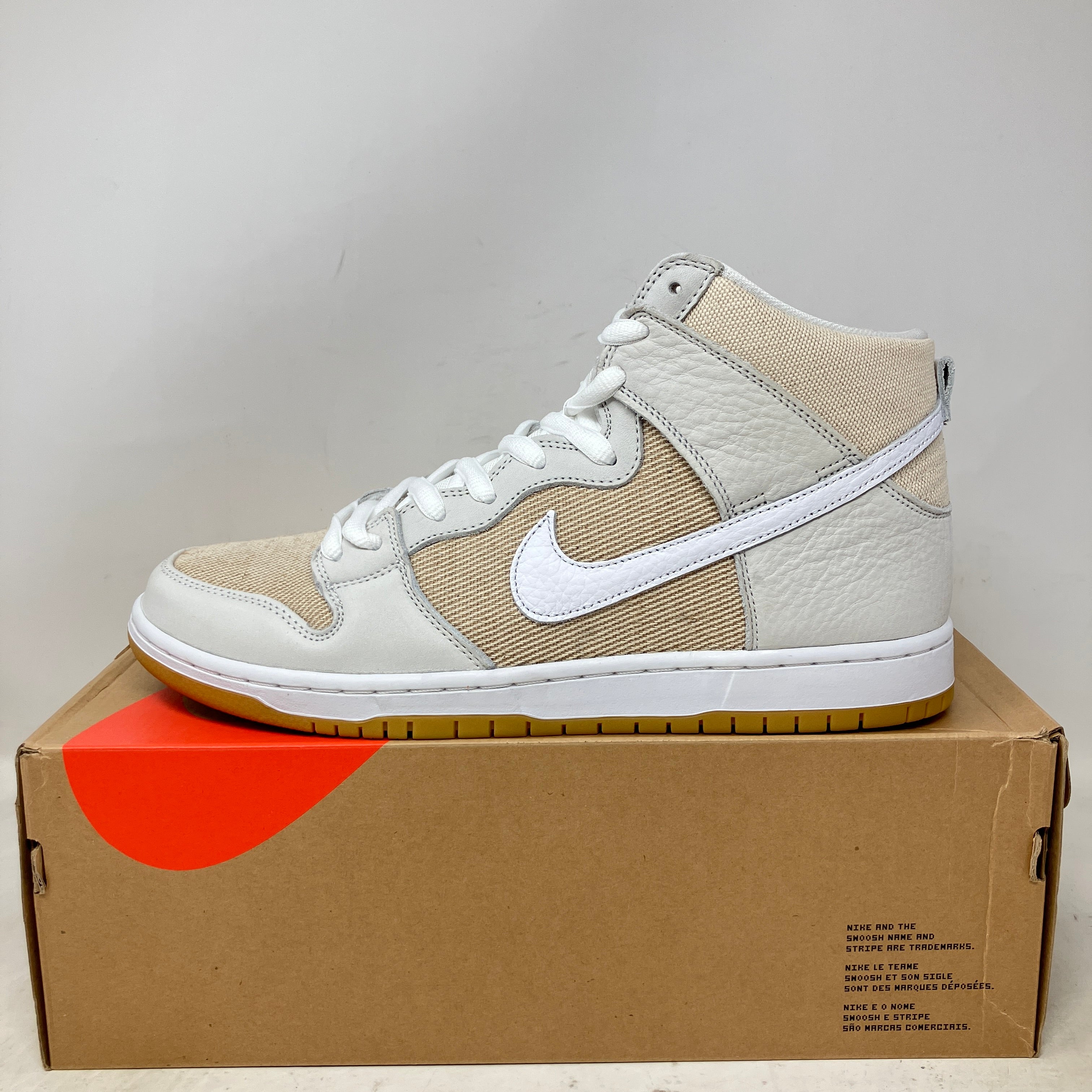 Nike SB Dunk High Pro ISO Orange Label Unbleached Natural – Hidden