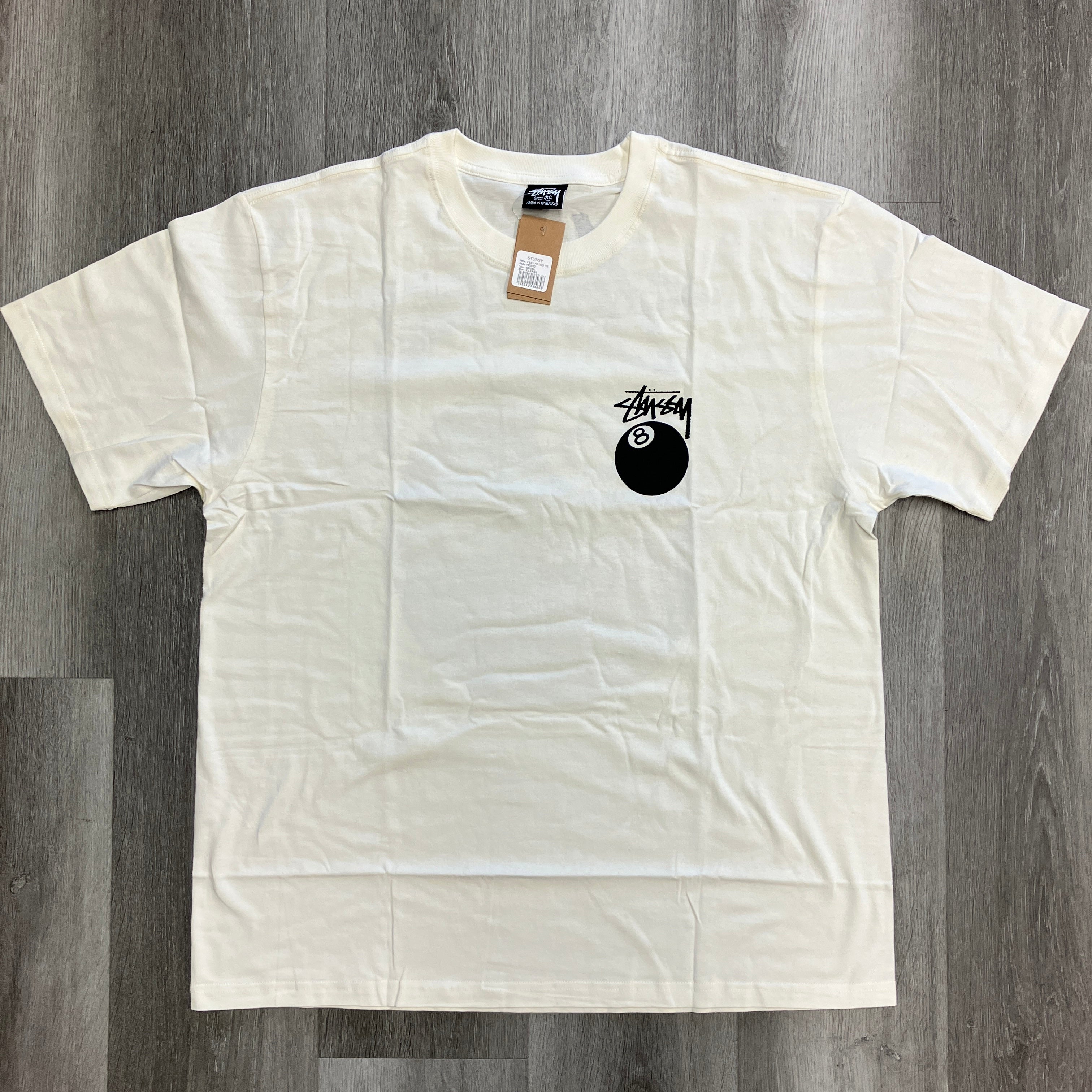 Stussy 8 Ball Pigment Dyed Tee Natural – Hidden Realm