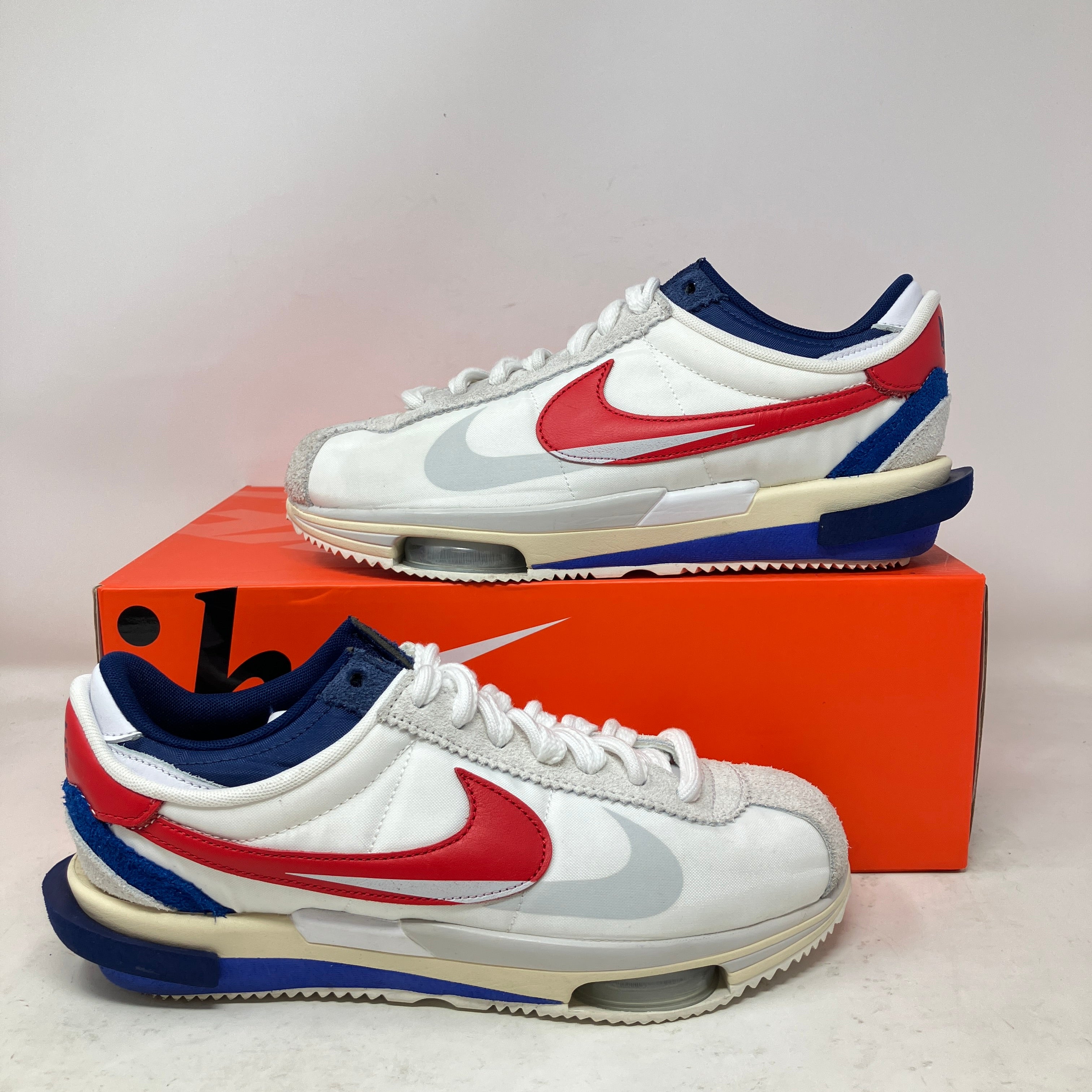Nike Zoom Cortez SP sacai White University Red Blue