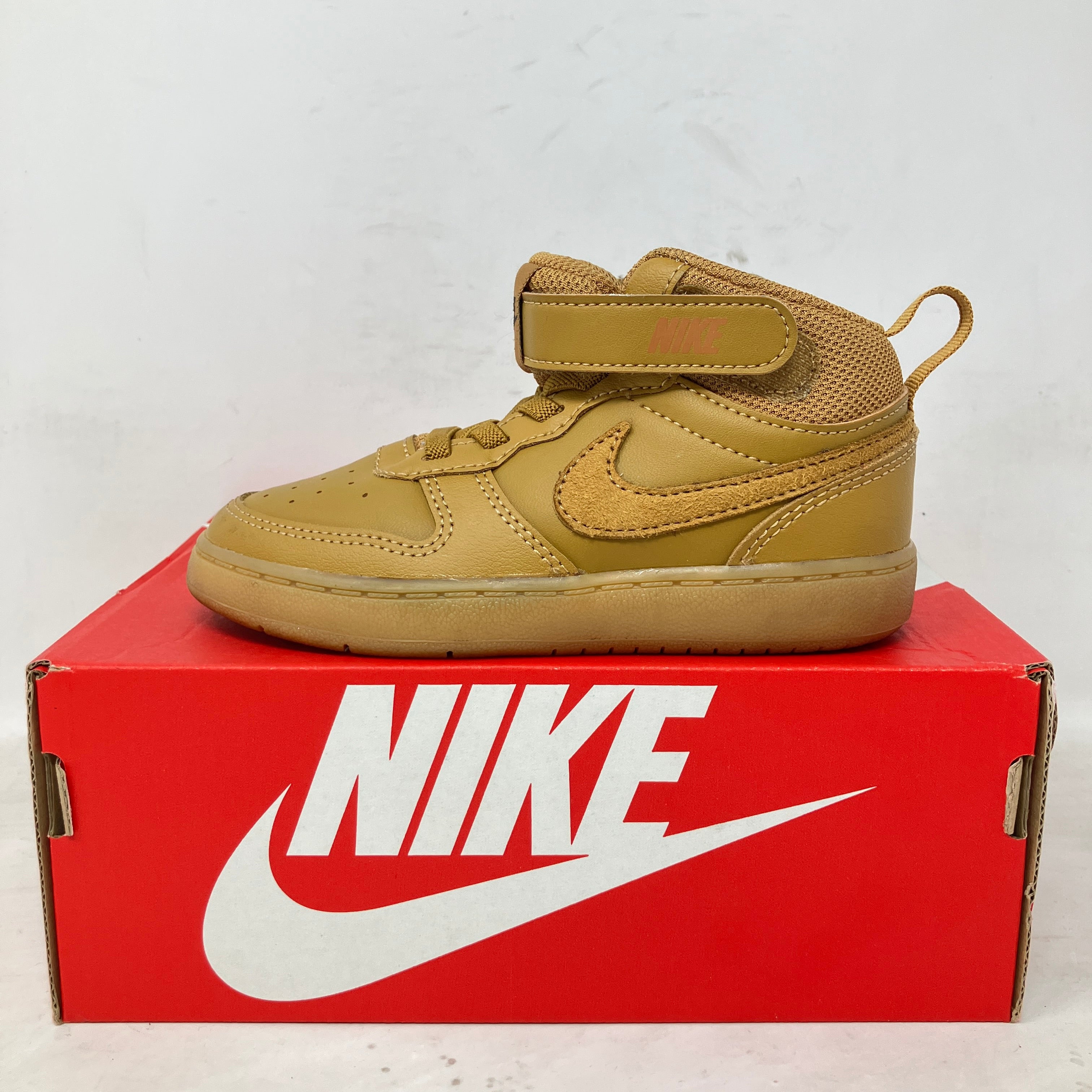 Nike Court Borough Mid 2 Wheat Black Gum Light Brown (TD)