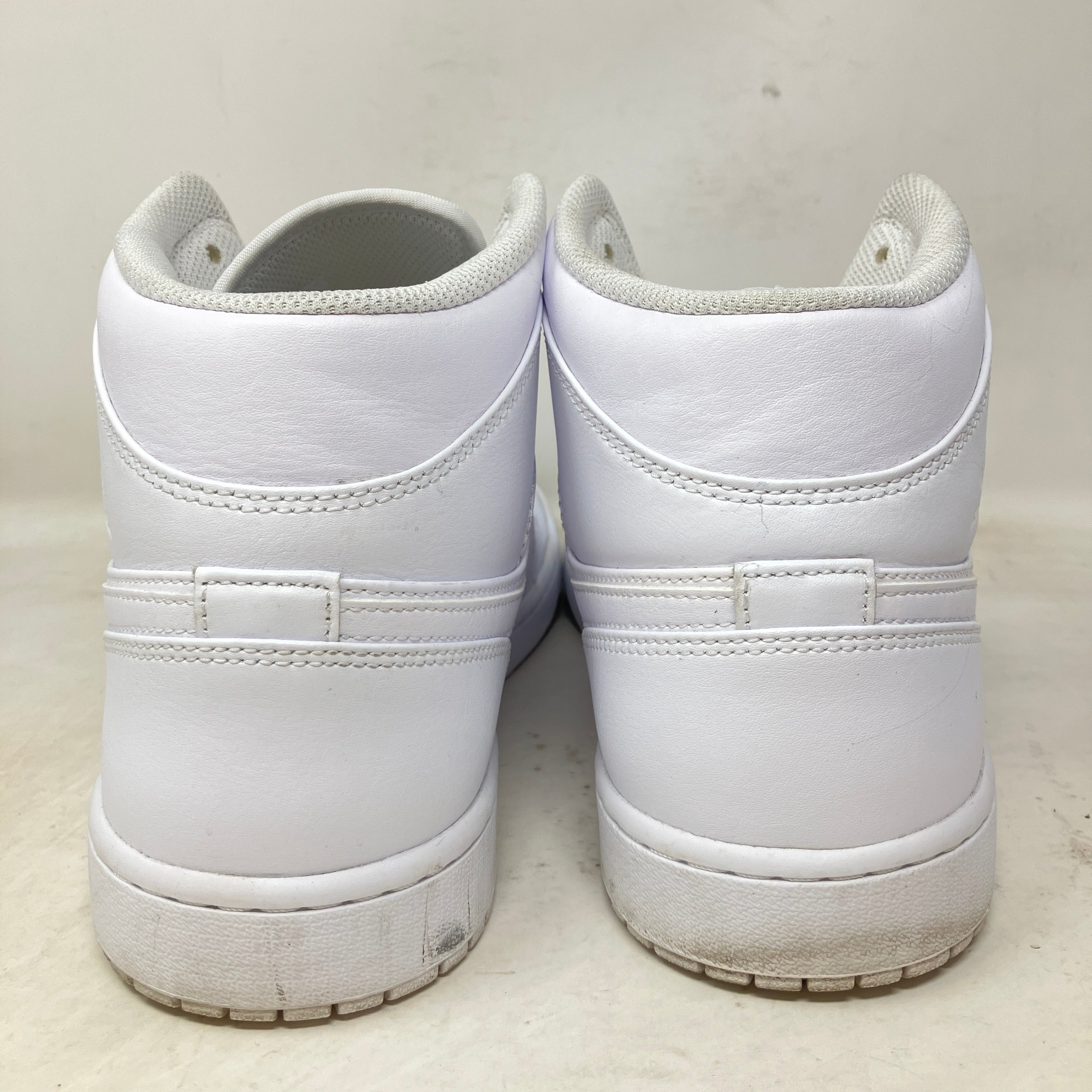 Jordan 1 Mid Triple White