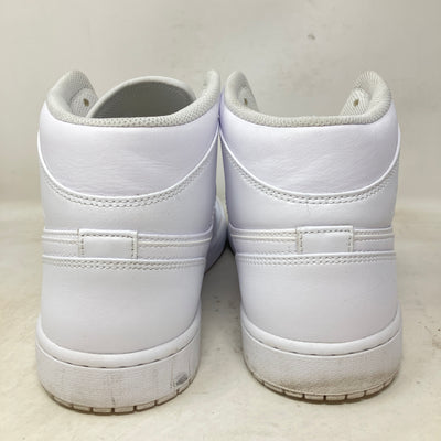 Jordan 1 Mid Triple White