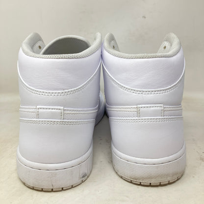Jordan 1 Mid Triple White