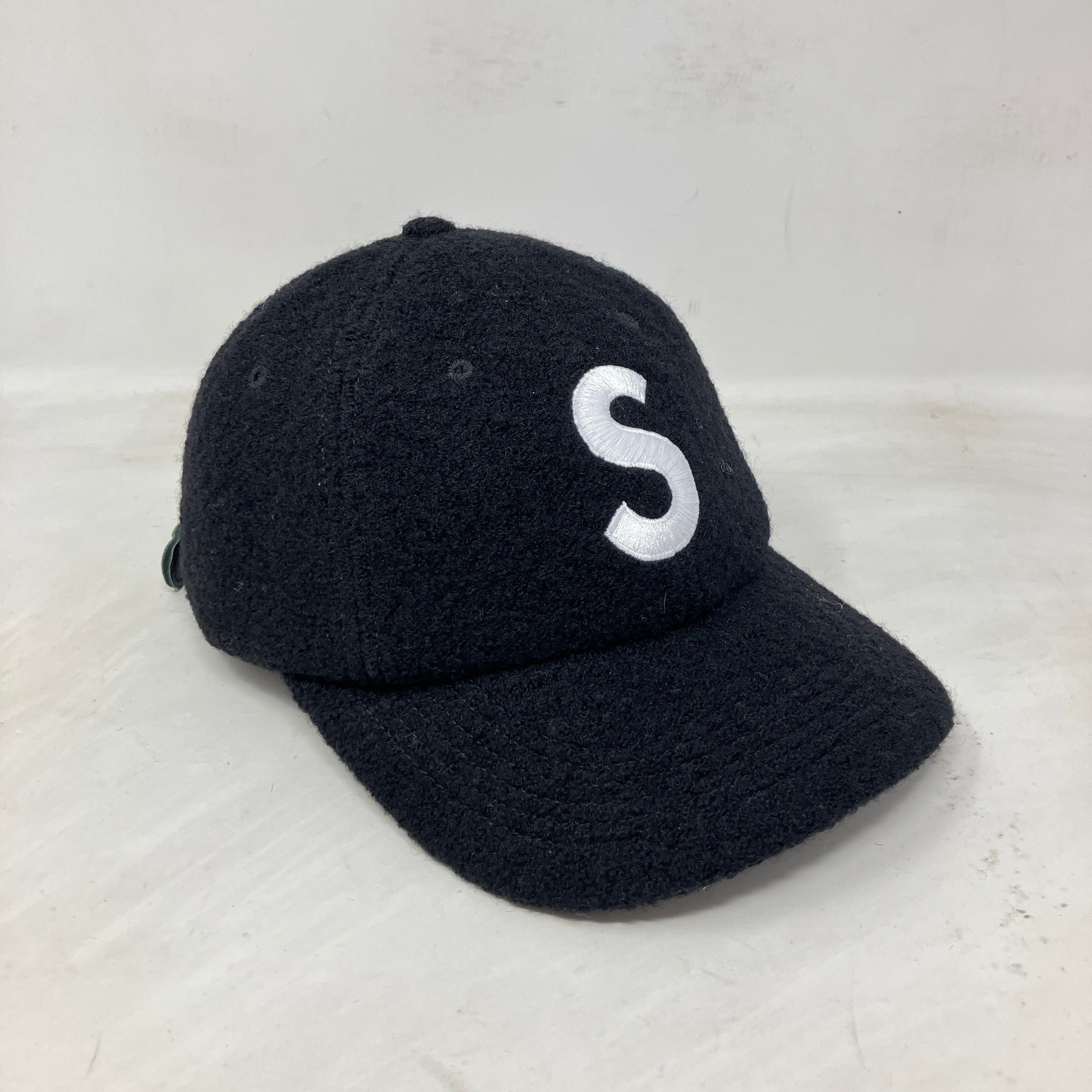 Supreme Boiled Wool S Logo 6-Panel Black