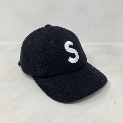 Supreme Boiled Wool S Logo 6-Panel Black