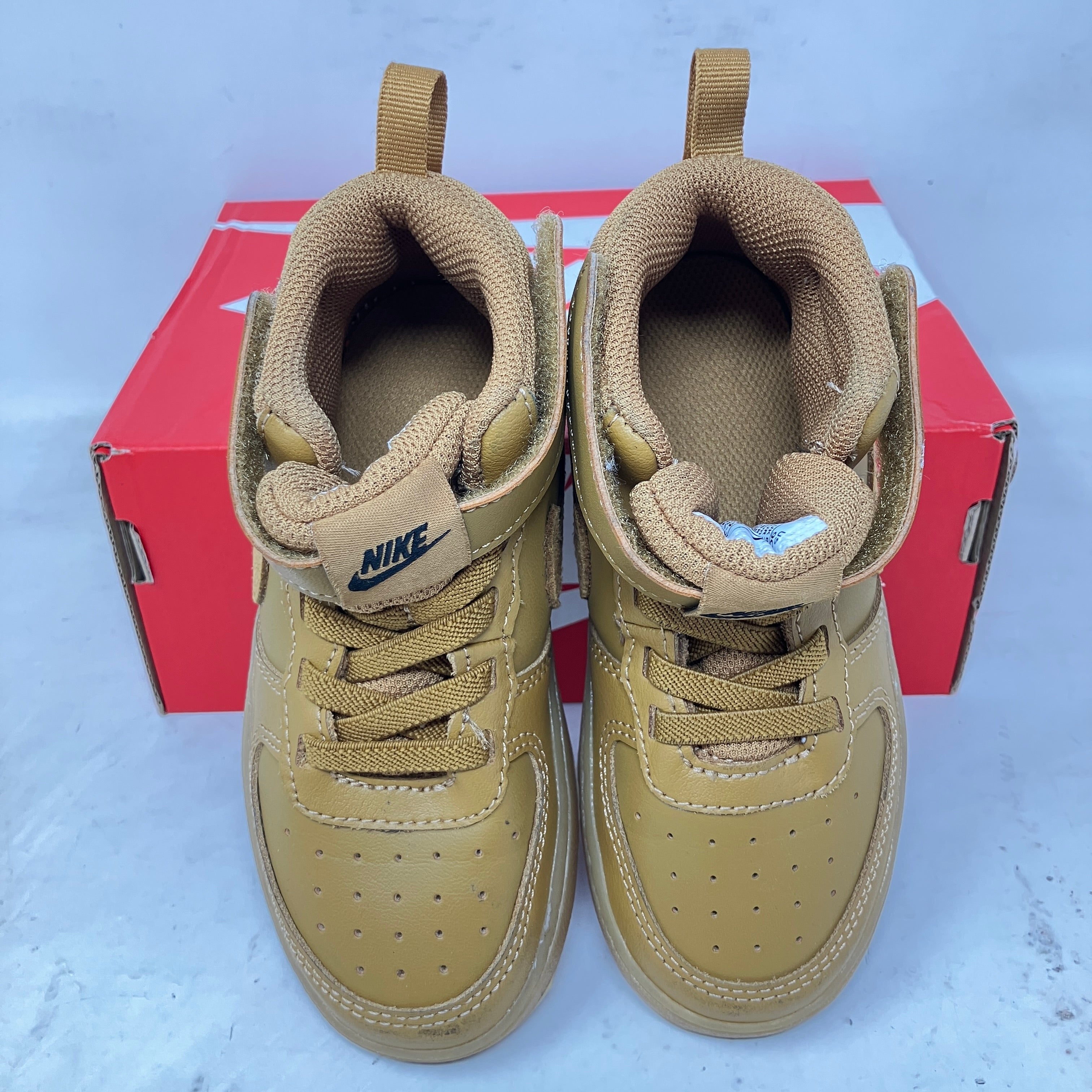 Nike Court Borough Mid 2 Wheat Black Gum Light Brown (TD)