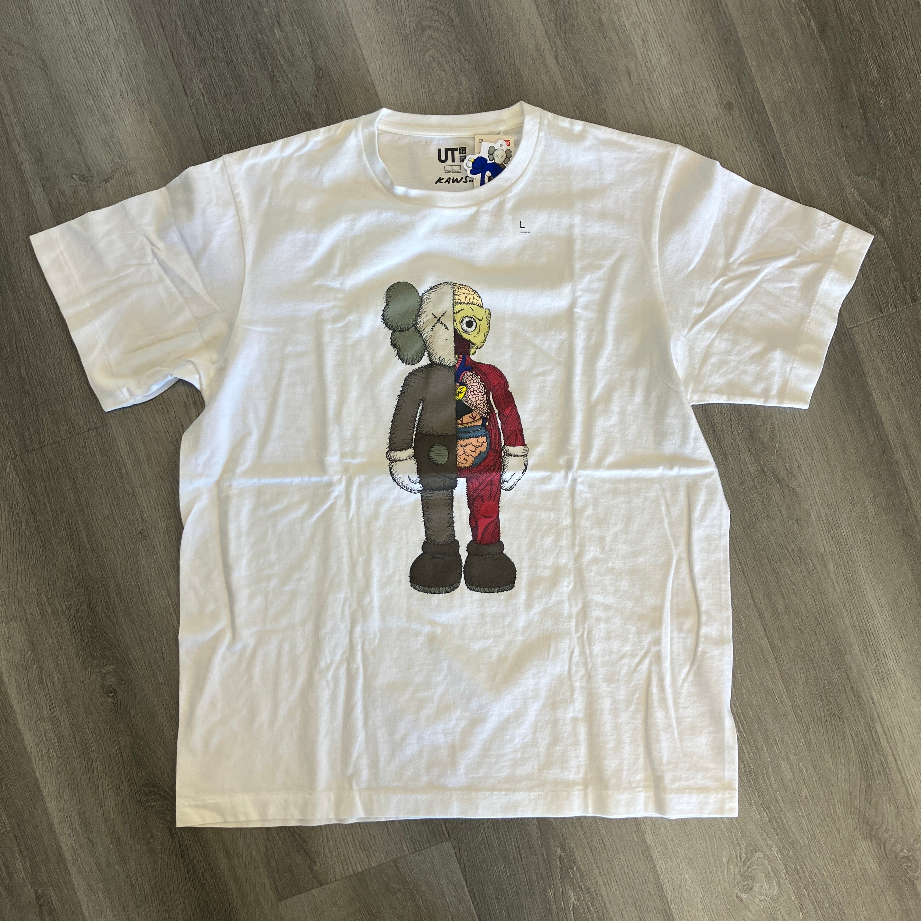 KAWS x Uniqlo Flayed Tee White