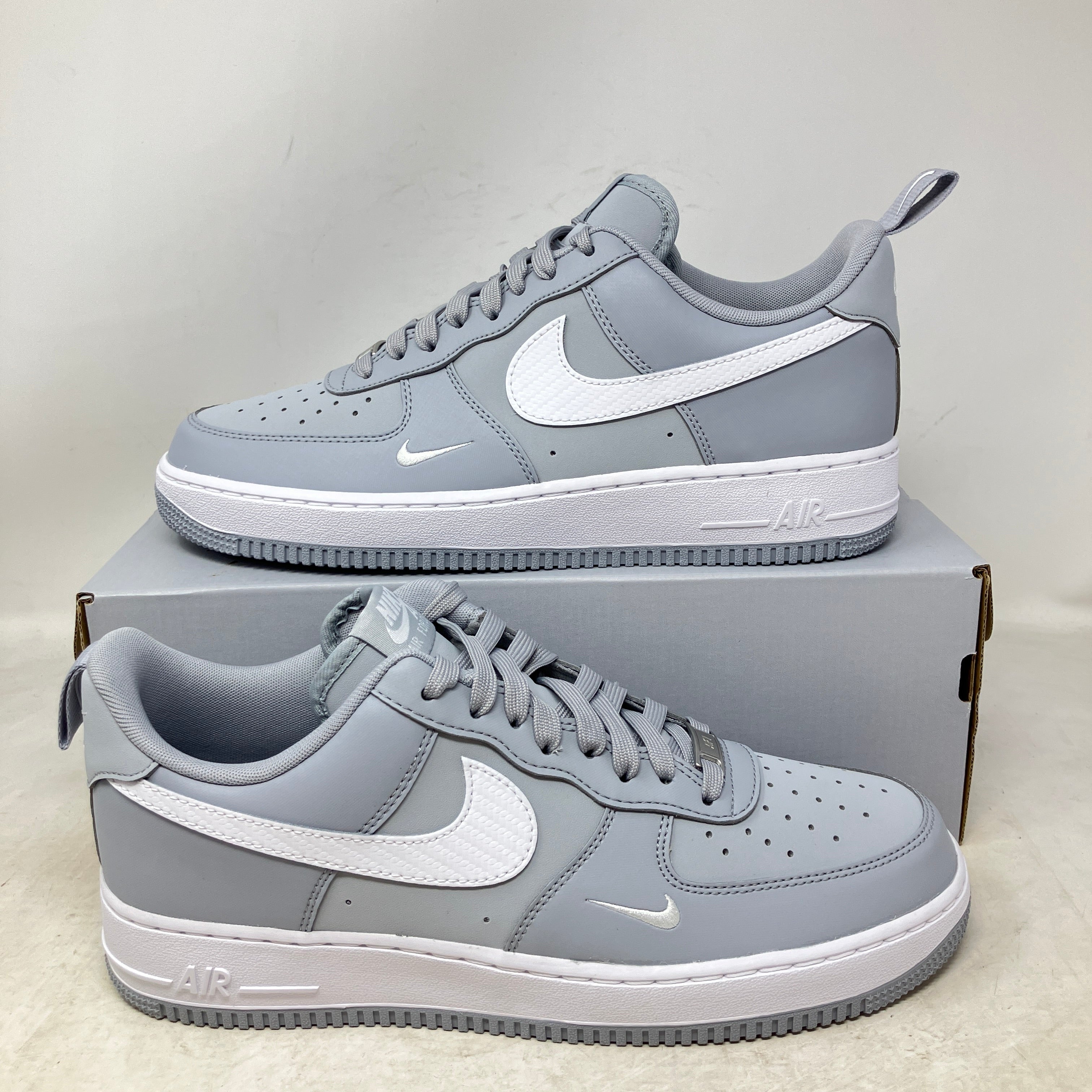 Nike Air Force 1 Low '07 LV8 Carbon Fiber Swoosh Wolf Grey White