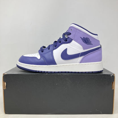 Jordan 1 Mid White Sky J Purple (GS)
