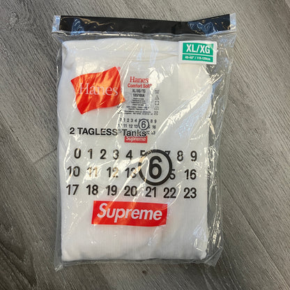Supreme MM6 Maison Margiela Hanes Tagless Tank Top (2 Pack)