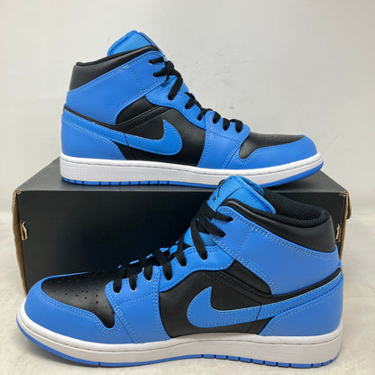 Jordan 1 Mid University Blue Black