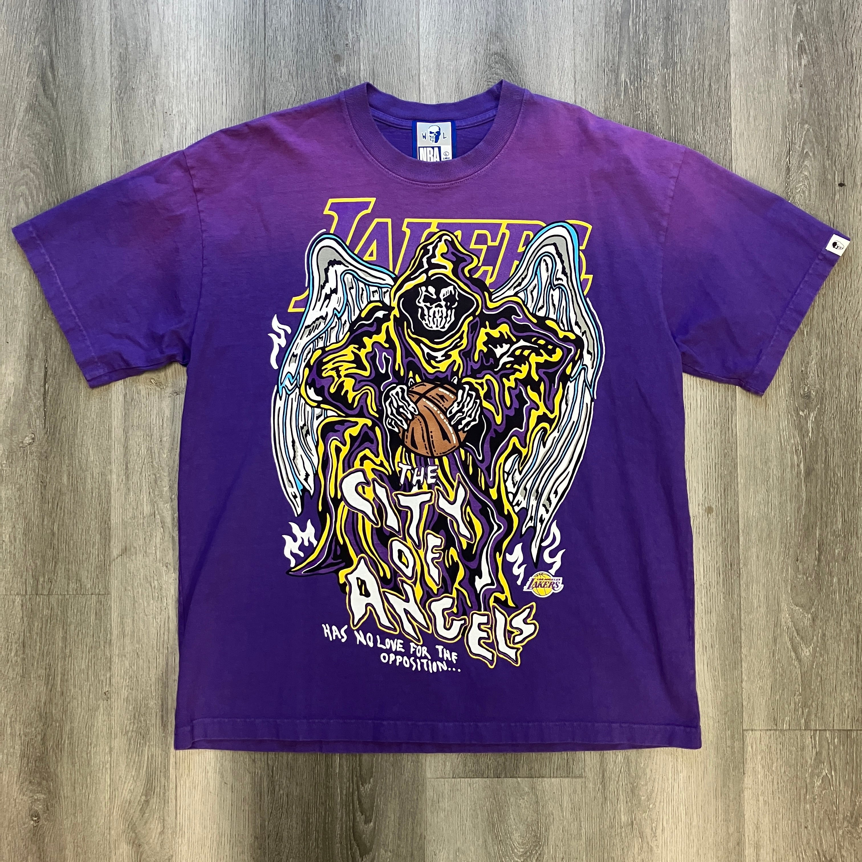 Warren Lotas Lakers City of Angels Opposition Tee Purple