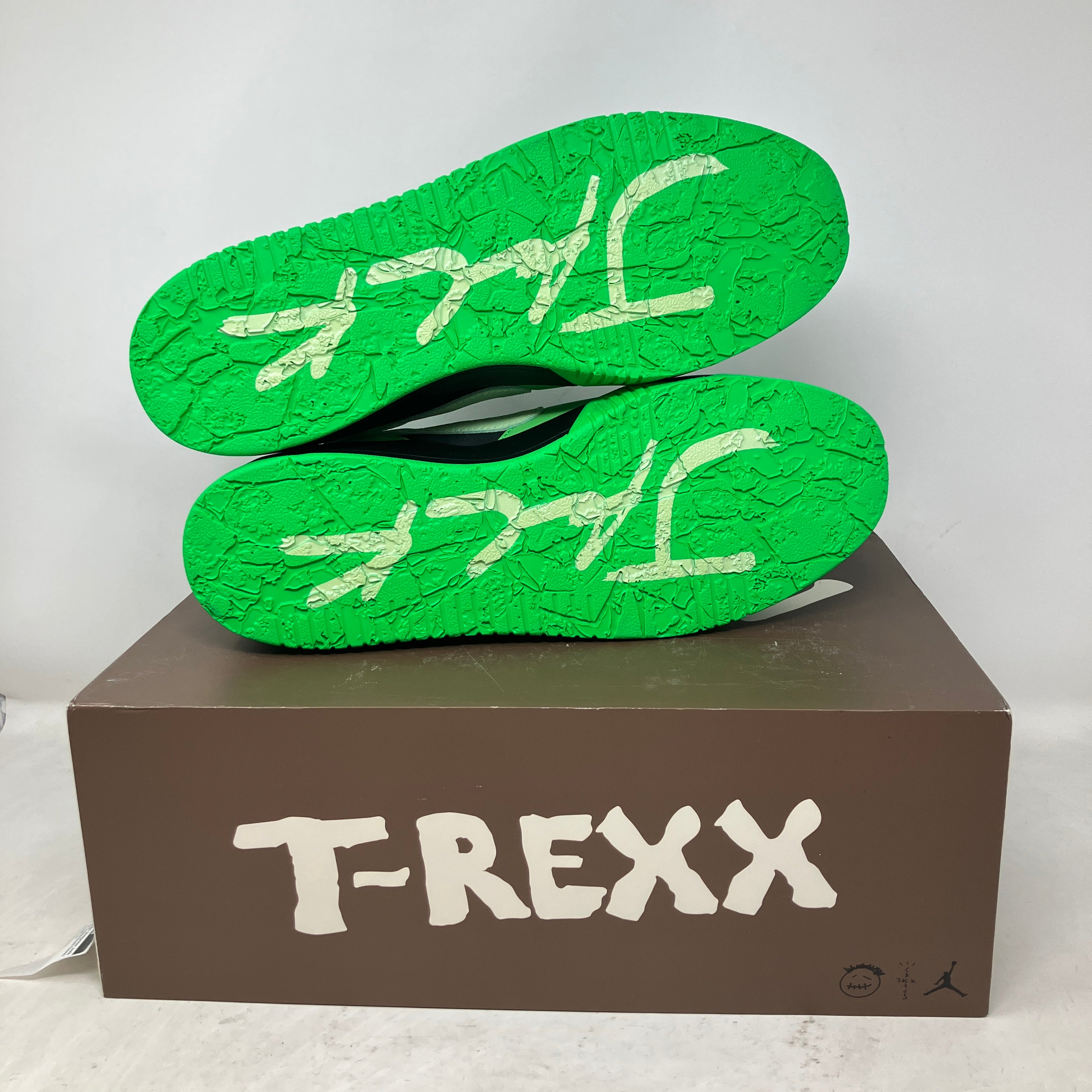 Jordan CJ1 T-Rexx Travis Scott Green Spark