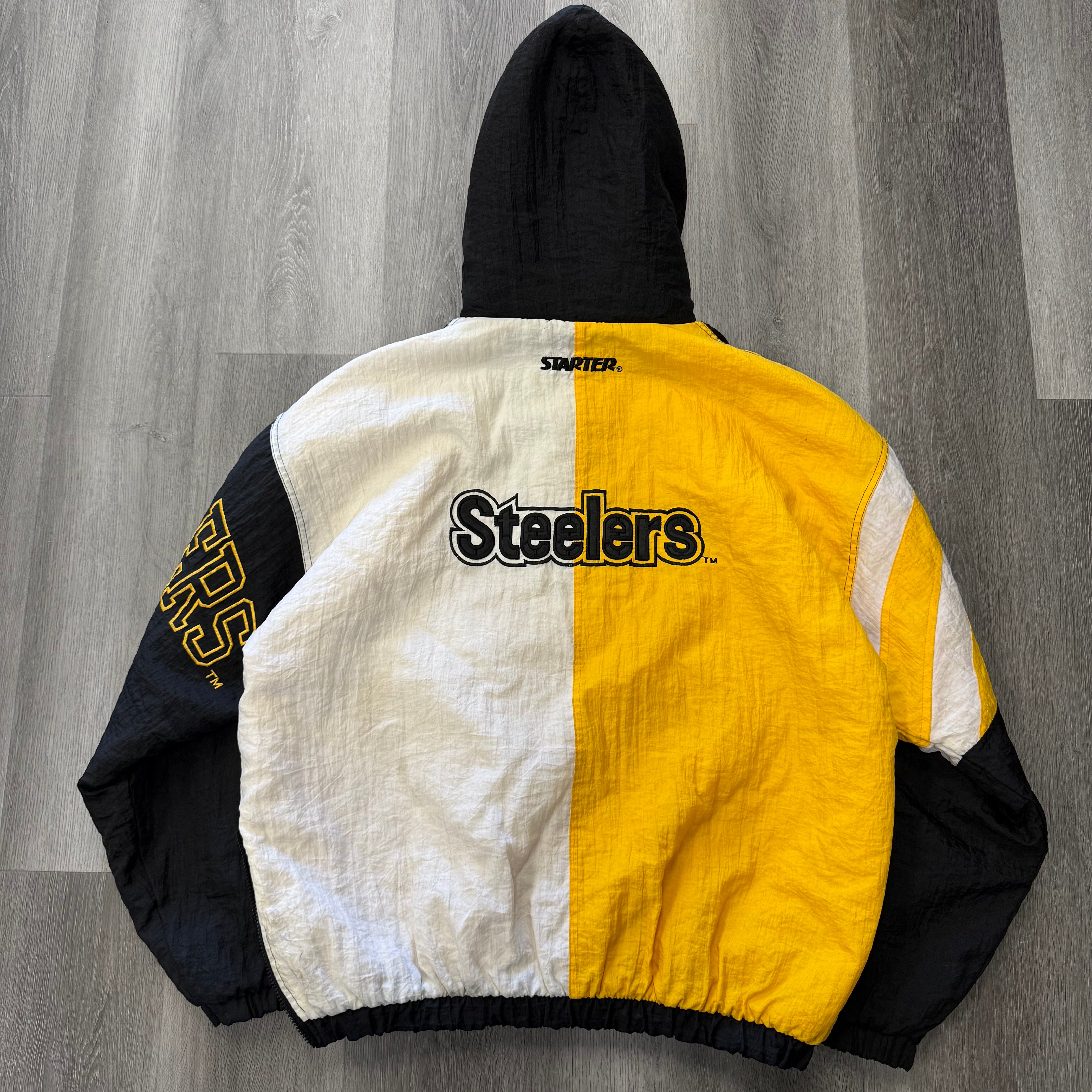 Vintage Starter Pittsburgh Steelers nylon puffer jacket